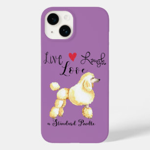 Live Laugh Love Standard Poodle Case-Mate iPhone 14 Hoesje