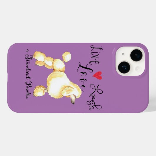Live Laugh Love Standard Poodle Case-Mate iPhone Case (Achterkant (horizontaal))