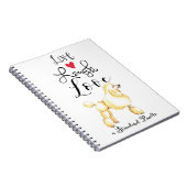 Live Laugh Love Standard Poodle Notitieboek (Rechterzijde)