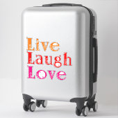 Live Laugh Love Sticker (Koffer)
