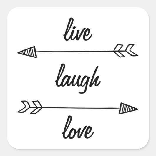 Live, Laugh, Love Sticker (Voorkant)