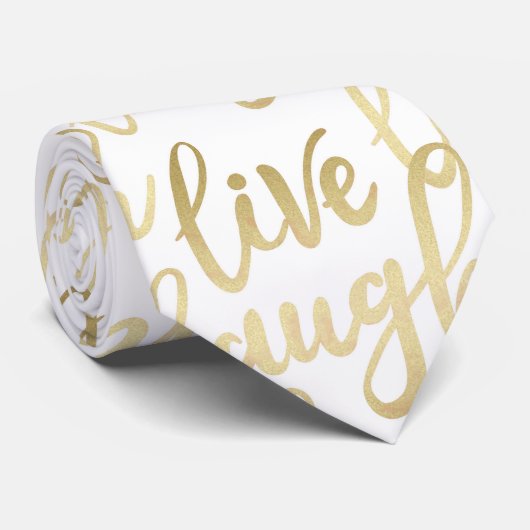 Live Laugh Love Stropdas (Opgerold)