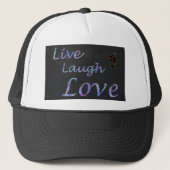 Live Laugh Love Trucker Pet (Voorkant)