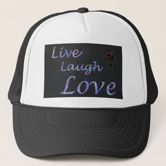 Live Laugh Love Trucker Pet (Voorkant)