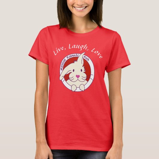 Live Laugh Love Tshirt inzamelingsactie Evenement (Voorkant)