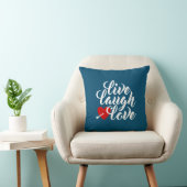 Live Laugh Love Valentijn Calligrafie Sierkussen (Stoel)