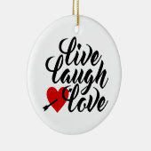 Live Laugh Love Valentijn Calligraphy | ORNAMENT (Rechts)