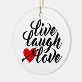 Live Laugh Love Valentijn Calligraphy | ORNAMENT (Links)