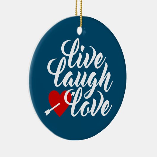 Live Laugh Love Valentijn Calligraphy | ORNAMENT (Rechts)