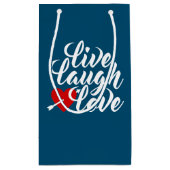 Live Laugh Love Valentijn Kalligrafie | Cadeautasj Klein Cadeauzakje (Achterkant)