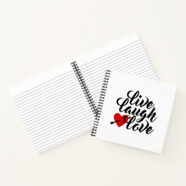 Live Laugh Love Valentijn Kalligrafie | Notitieboe Notitieboek