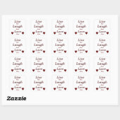 Live Laugh Love Vierkante Sticker (Vel)