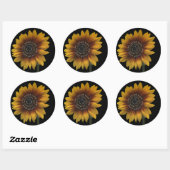 Live Laugh Love zonnebloem ontwerp Ronde Sticker (Vel)