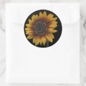 Live Laugh Love zonnebloem ontwerp Ronde Sticker (Tas)