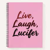 Live, Laugh, Lucifer Notitieboek (Voorkant)