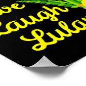 Live Laugh Lulav Etrog Happy Sukkot Jewish Sukkah Poster (Hoek)