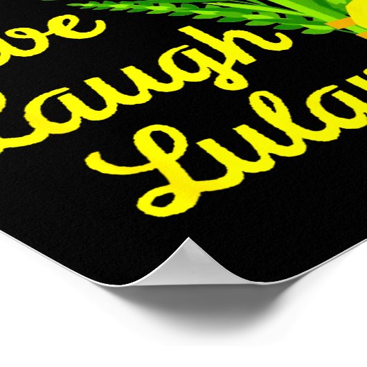 Live Laugh Lulav Etrog Happy Sukkot Jewish Sukkah  Poster (Hoek)