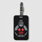 Live Laugh Lurk Mothman Cryptid Bagagelabel (Voorkant (verticaal))