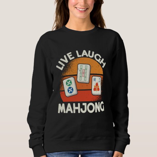 Live Laugh Mahjong T-shirt (Voorkant)