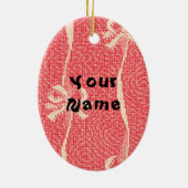 Live Laugh Play Canasta Keramisch Ornament (Achterkant)