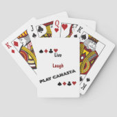 Live Laugh Play Canasta Pokerkaarten (Achterkant)