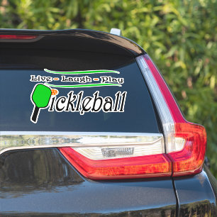 Live Laugh Play Pickleball Sticker