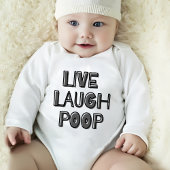 Live Laugh Poop Romper
