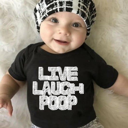 Live Laugh Poop Romper