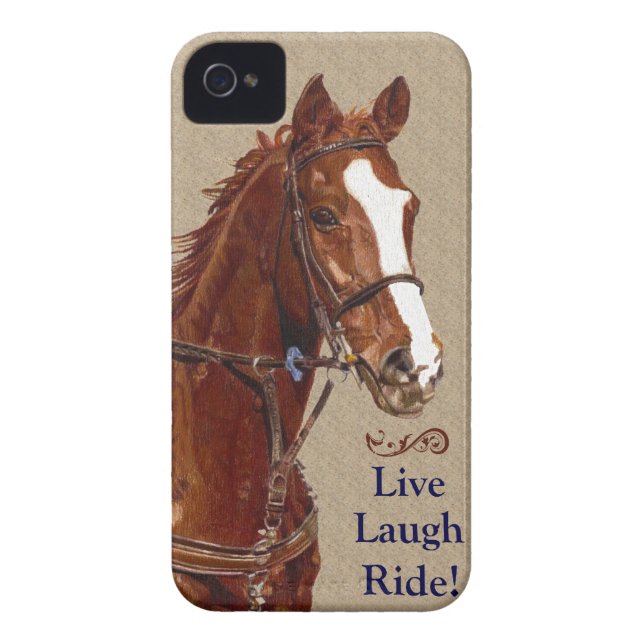 Live Laugh Ride! Paard Case-Mate iPhone Case (Achterkant)