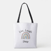 Live, Laugh Shop Tas (Achterkant)