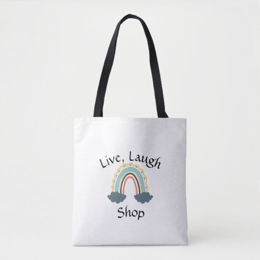 Live, Laugh Shop Tas (Voorkant)