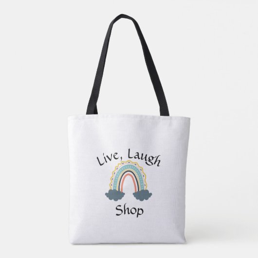 Live, Laugh Shop Tas (Achterkant)