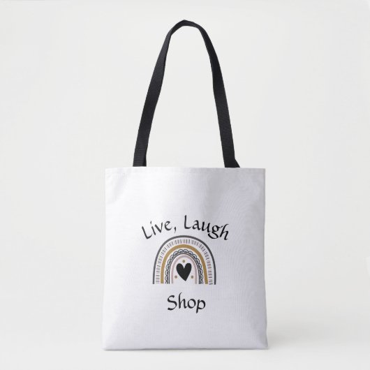 Live, Laugh Shop Tas (Voorkant)