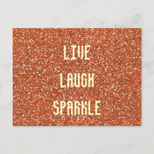 Live Laugh Sparkle Briefkaart