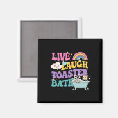 Live Laugh Toaster The Funny Skeleton Meme Dark Hu Magneet (Voorkant / Achterkant)