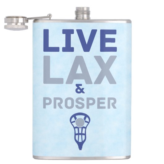 Live LAX en Prosper Lacrosse Flask Heupfles (Geopend)