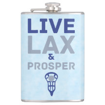 Live LAX en Prosper Lacrosse Flask