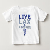 Live Lax & Prosper Lacrosse T-Shirt (Voorkant)