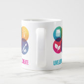 Live.Learn.Create Reuzenkoffiekop Grote Koffiekop (Achterkant)