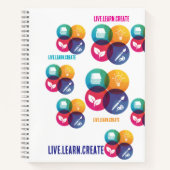 Live.Learn.Creëer Notitieboek (Voorkant)