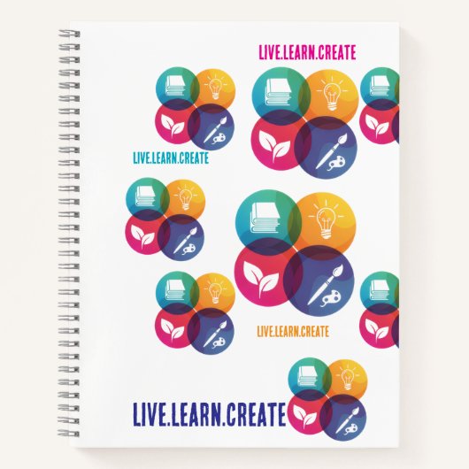 Live.Learn.Creëer Notitieboek (Voorkant)