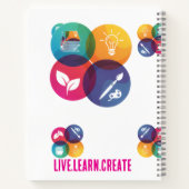 Live.Learn.Creëer Notitieboek (Achterkant)