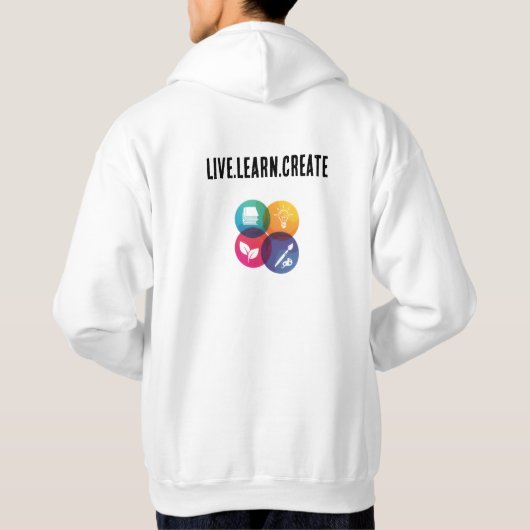 Live.Learn.Creëer T-shirt (Achterkant)