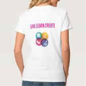 Live.Learn.Creëer T-shirt voor dames (Achterkant)
