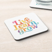 Live Learn Grow Bier Onderzetter (Linkerzijde)