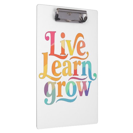 Live Learn Grow Klembord (Rechts)