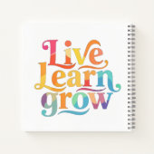 Live Learn Grow Notitieboek (Achterkant)