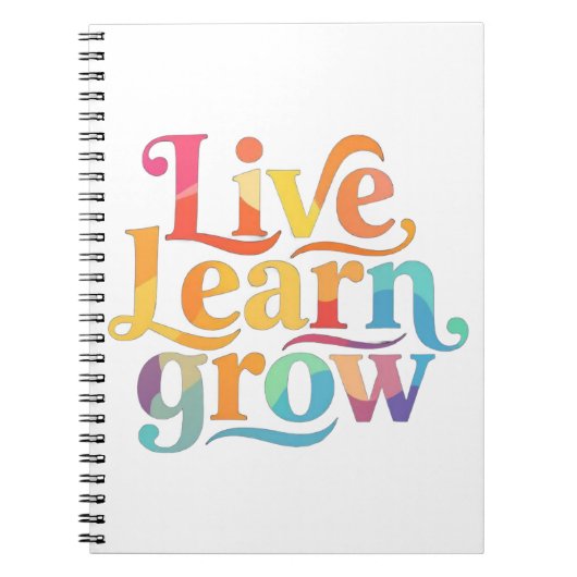 Live Learn Grow Notitieboek (Voorkant)