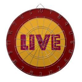 Live & Let Live in Orbit Dart Board Dartbord