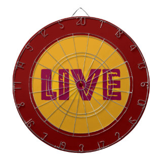 Live & Let Live in Orbit Dart Board Dartbord